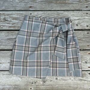 Aritzia Wilfred plaid wrap skirt